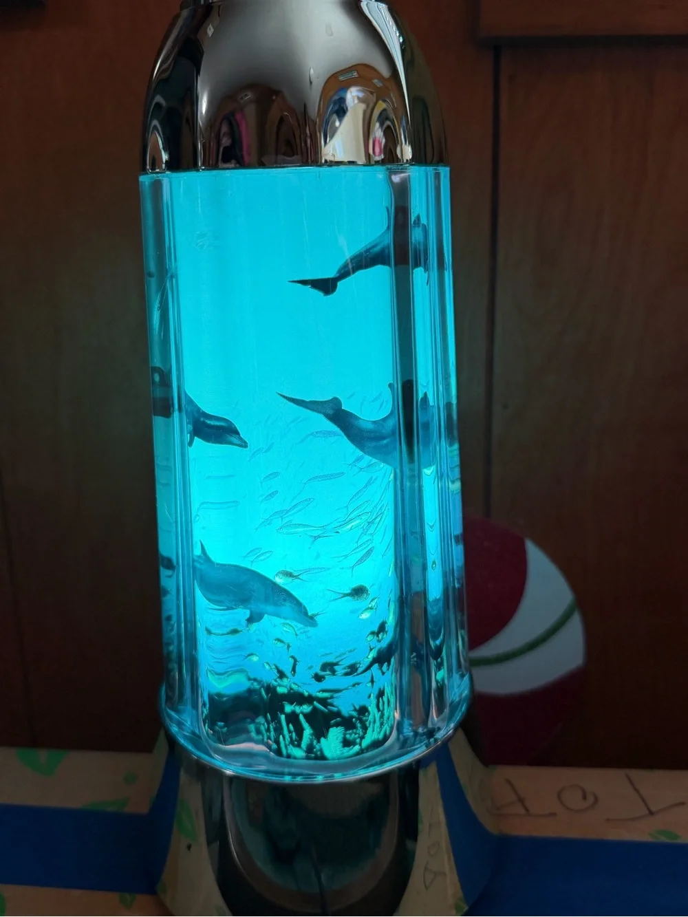 Vintage 1994 Rabbit Tanaka Dolphin Motion lamp